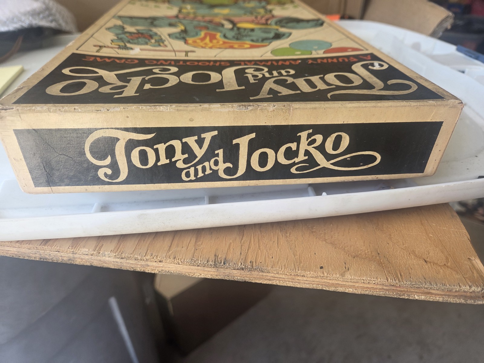 RARE 1928 PARKER BROS TONY & JOCKO A FUNNY ANIMAL SHOOTING GAME