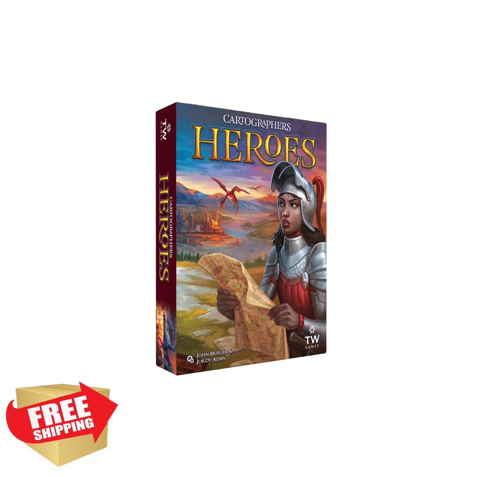 Thunderworks Cartographers Heroes Board Game
