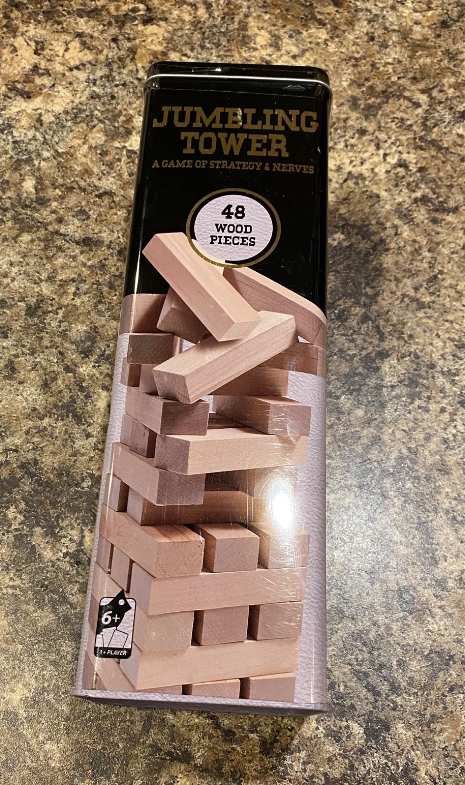 48-Piece Wood Jumbling Tower Brand New
