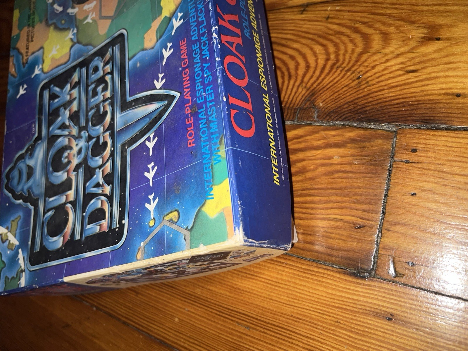 VINTAGE Cloak and Dagger Role Playing Board Game Ideal 1984 Wrapped Board Used