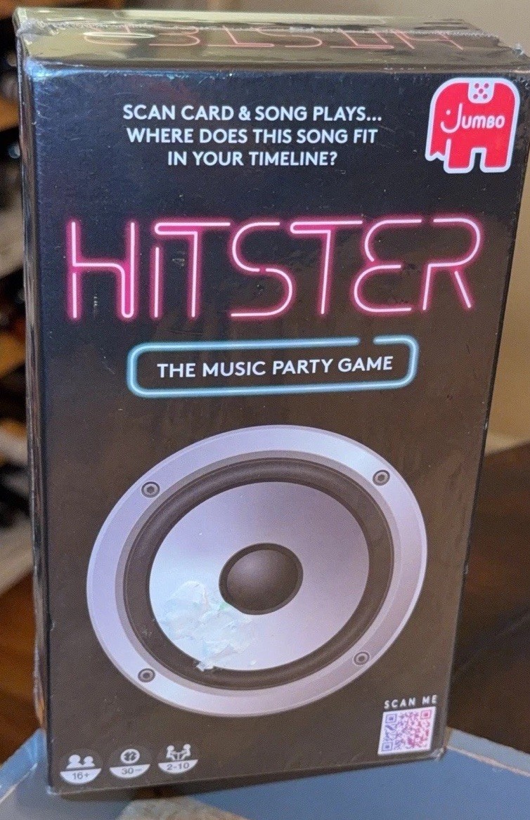 Jumbo Hitster – The Music Fun Party Quiz Card Game, 2-10 Players/FACTORY-SEALED!