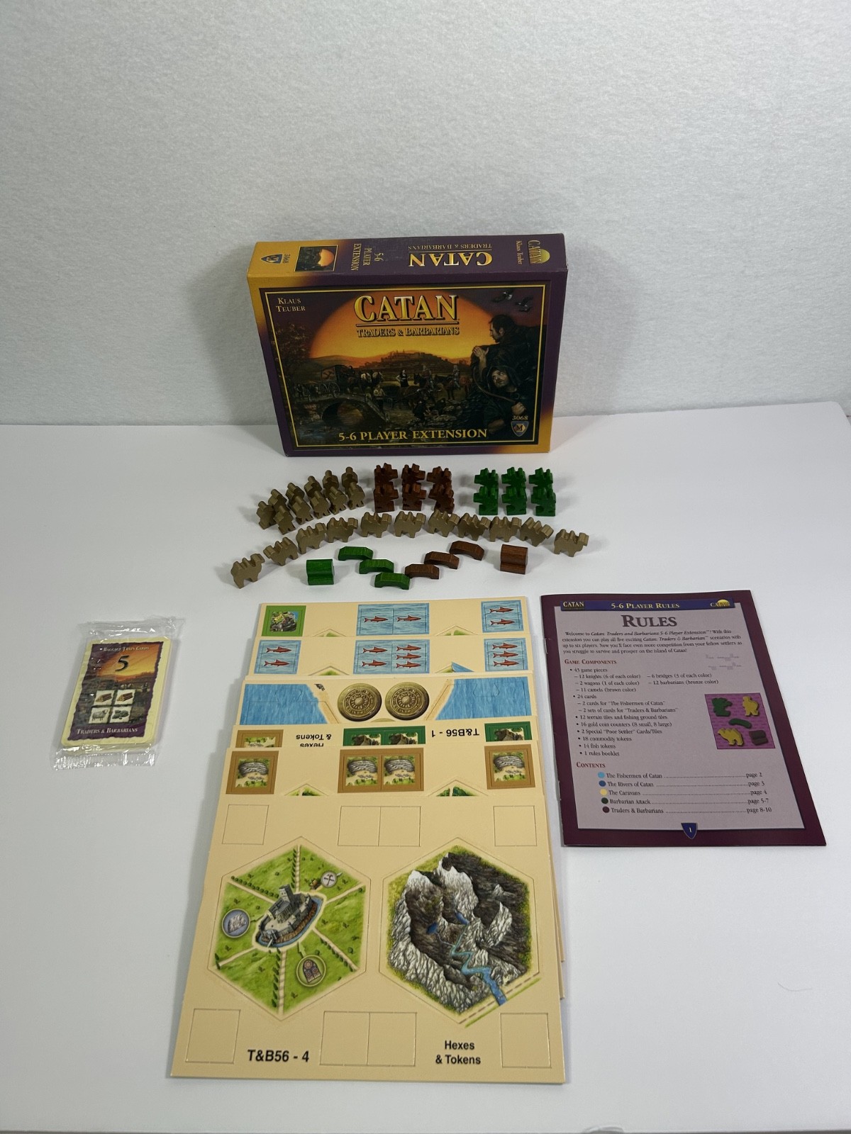 Traders & Barbarians Catan Expansion 3068 5-6 Players Extension READ – B30