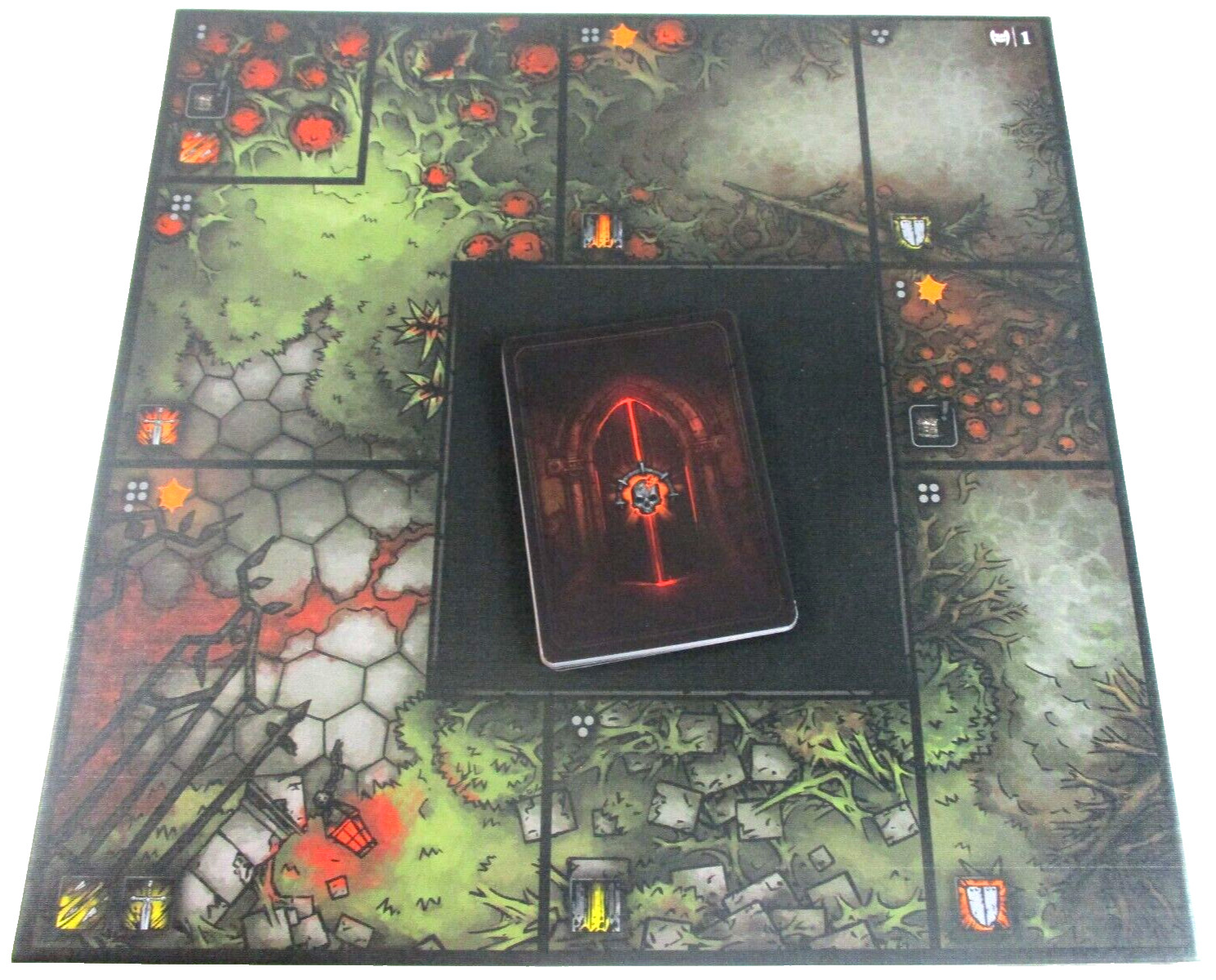 Darkest Dungeon: CRIMSON COURT MAP TILES & CARDS Mythic Games NEW!!