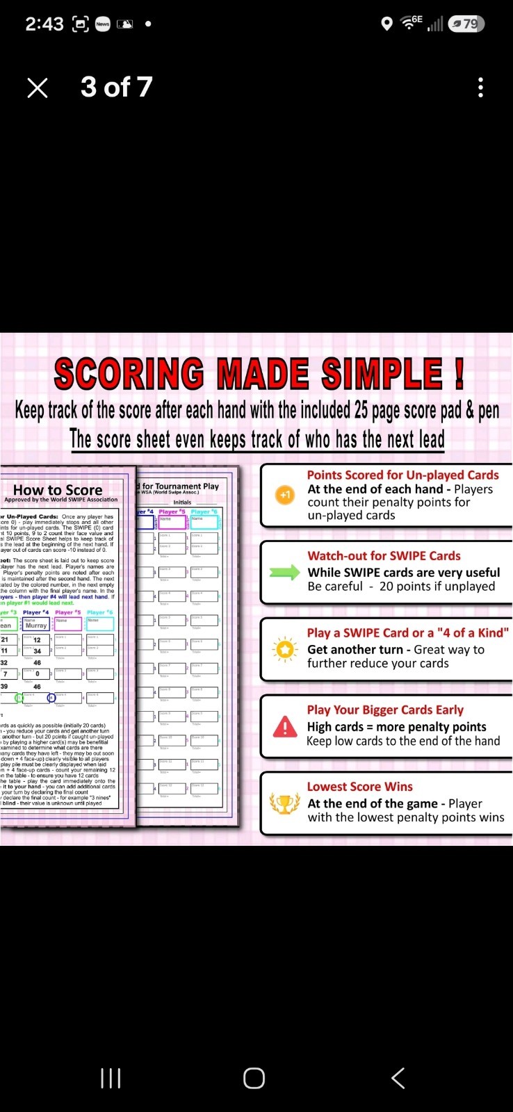 3Z Living Swipe Card Game – Fun & Strategy for14+, Adults, Seniors – 2 to 8 P 2