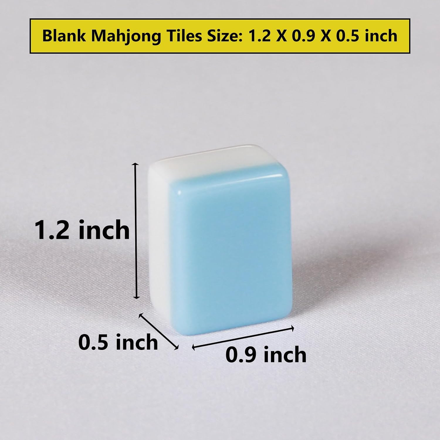 Blue Blank Mahjong Tile 1.2-Inch Mahjong Tile 166 Blank Mahjong Tile Set