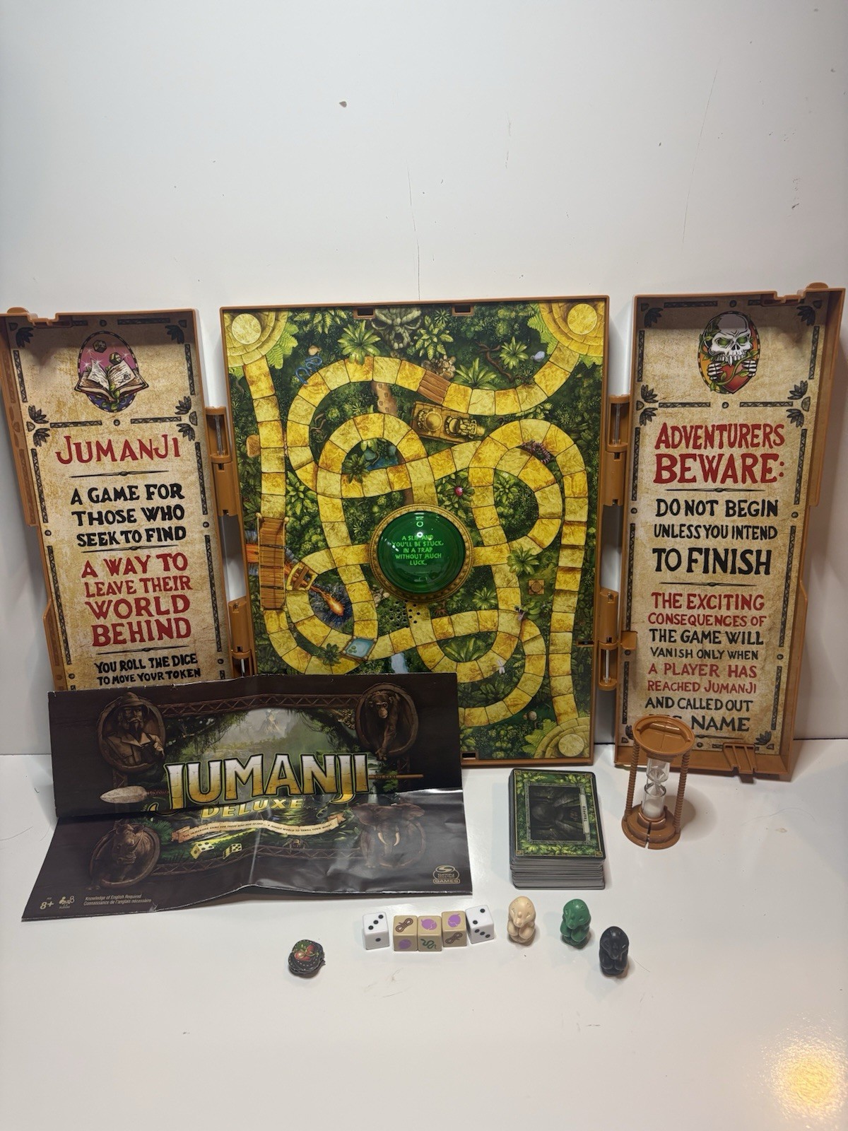 Jumanji Deluxe Electronic Board Game Adventure Game Spin Master Preowned