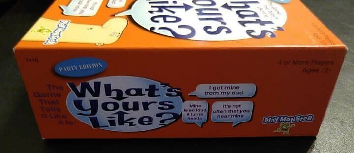 PlayMonster’s – ‘What’s Yours Like?’ Party Card Game – NEW!!
