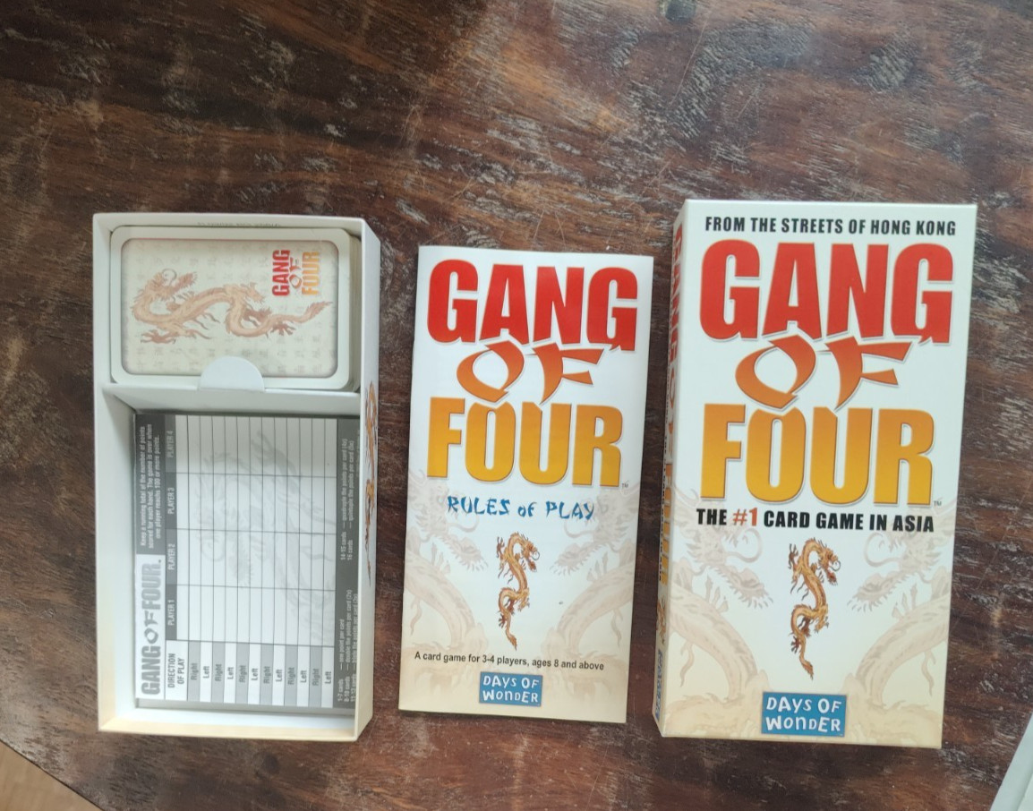 From the Streets of Hong Kong Gang of Four Card Game Days of Wonder