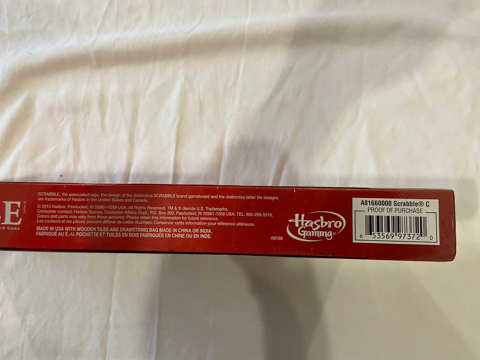 Hasbro Gaming Scrabble Crossword Game Every Letter Counts Made in USA New Sealed