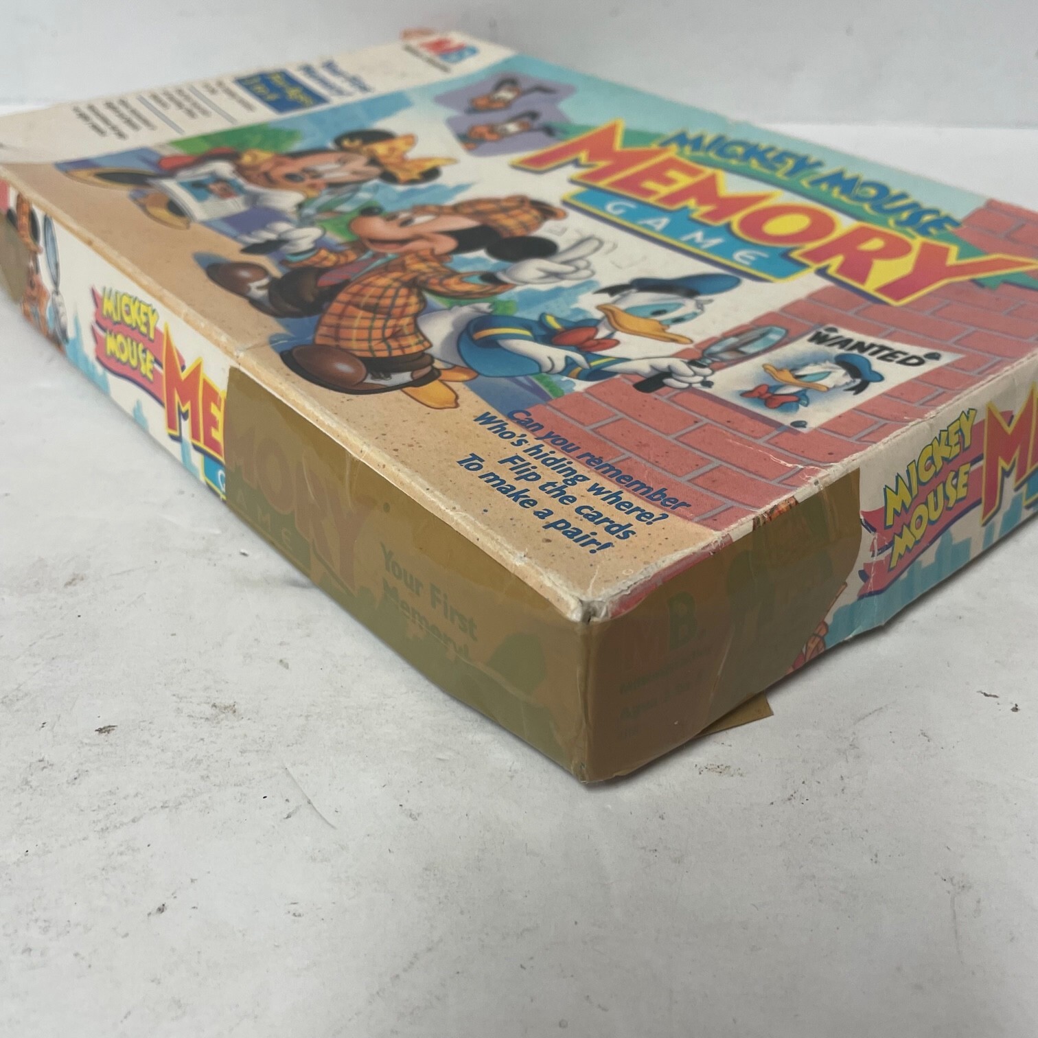Mickey Mouse Memory Game By Milton Bradley Vintage 1990 Missing One Tile Classic