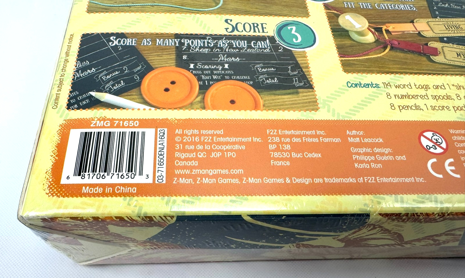 NEW Sealed – Knit Wit Board Game Loops Spools Fast-Paced Crafty FREE SHIPPING!