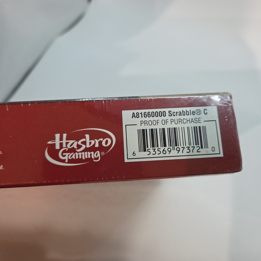 Hasbro Gaming SCRABBLE Board Game, Wooden Tiles Made in USA, 2 Players, Ages 8+