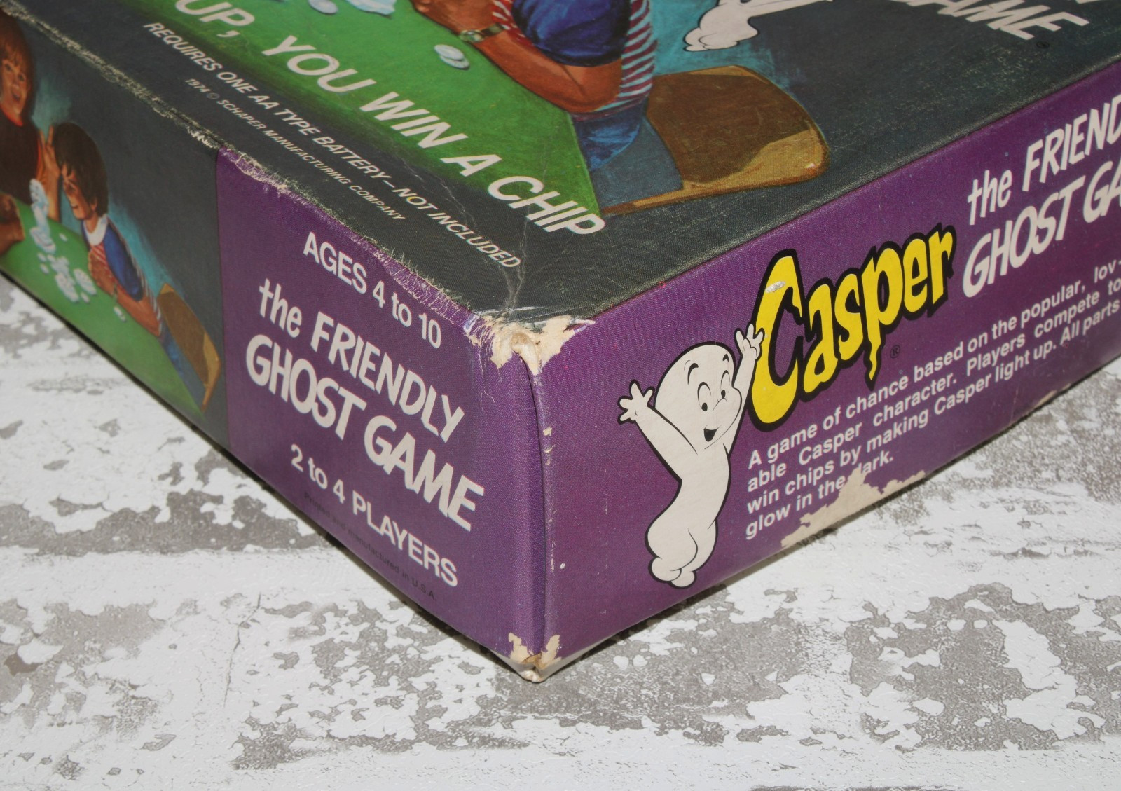 VTG 1974 Casper The Friendly Ghost Game #360 Schaper Glow In Dark READ