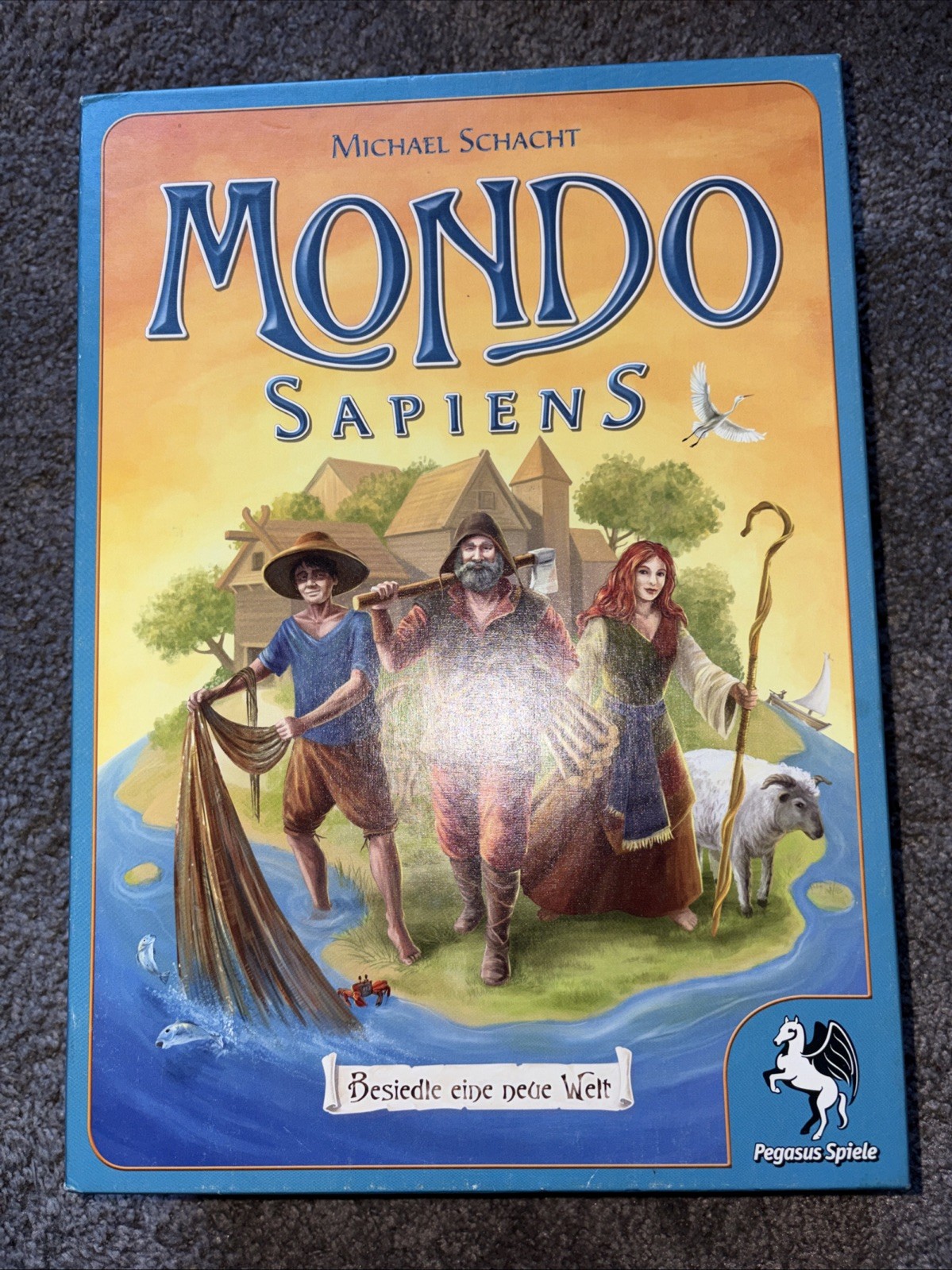 Mondo Sapiens Pegasus Spiele Boardgame, German Ed. Pre-Owned