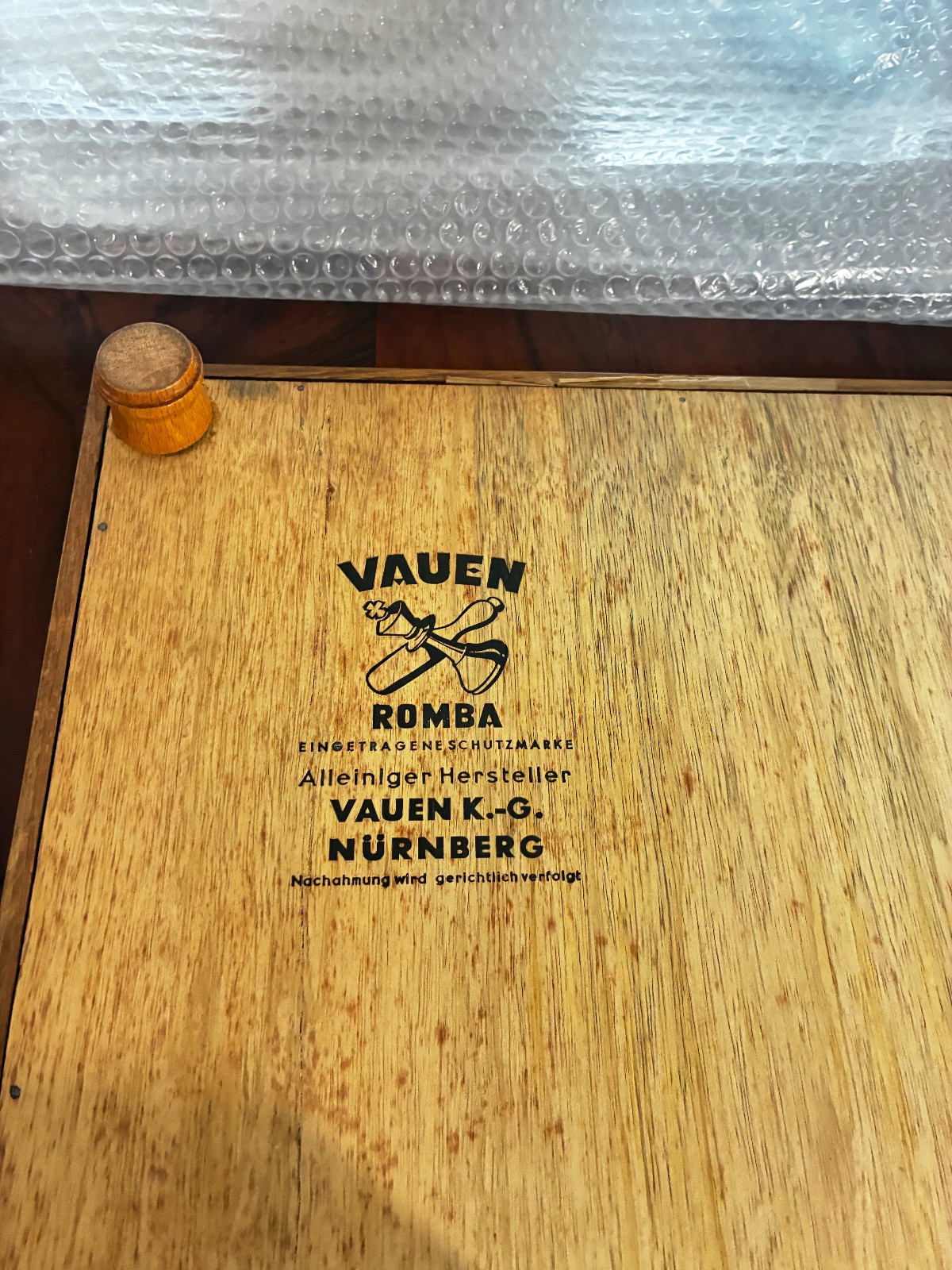 Romba bowling game table bowling game Vauen with instructions, from 1950 antique, like new 1