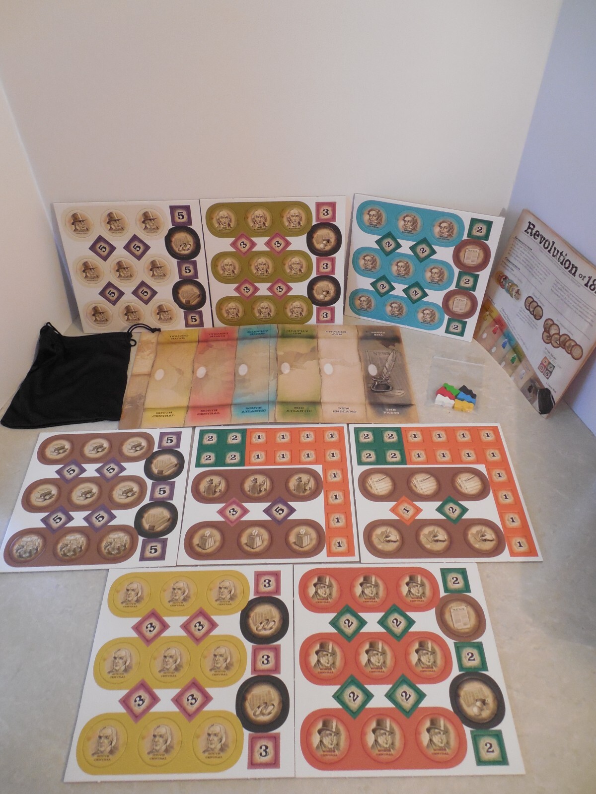 REVOLUTION OF 1828 by STEFAN FELD, RENEGADE GAME STUDIOS, NEW IN OPEN BOX!