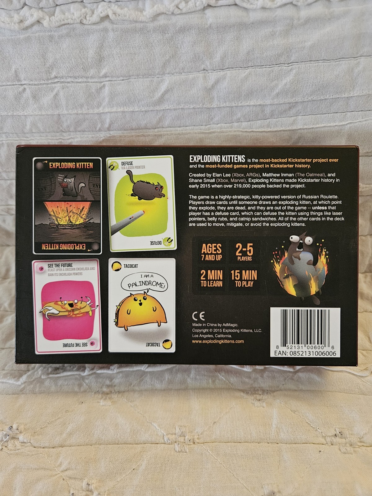Exploding Kittens Game Complete In Box