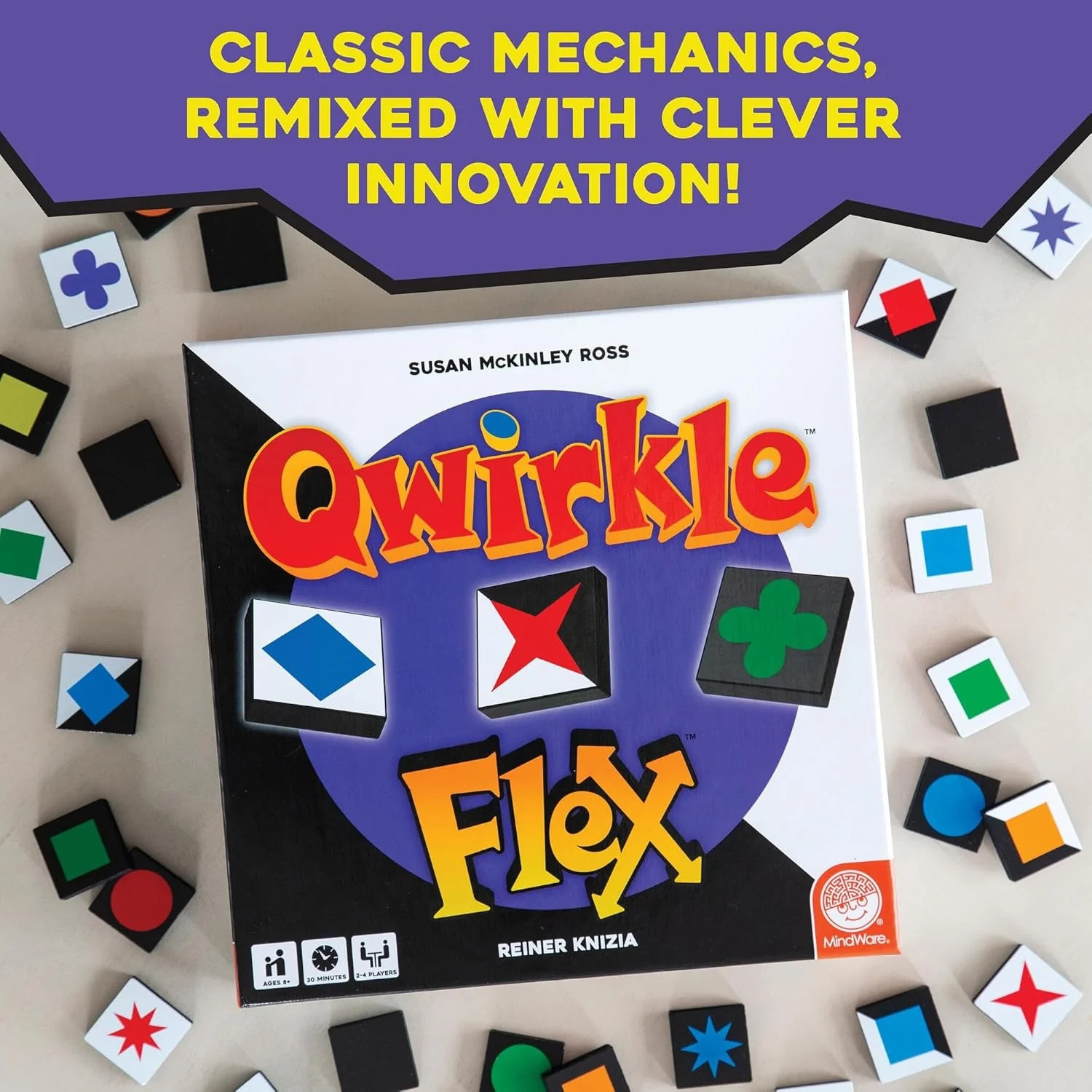 Qwirkle Flex [Board Game, 2-4 Players]
