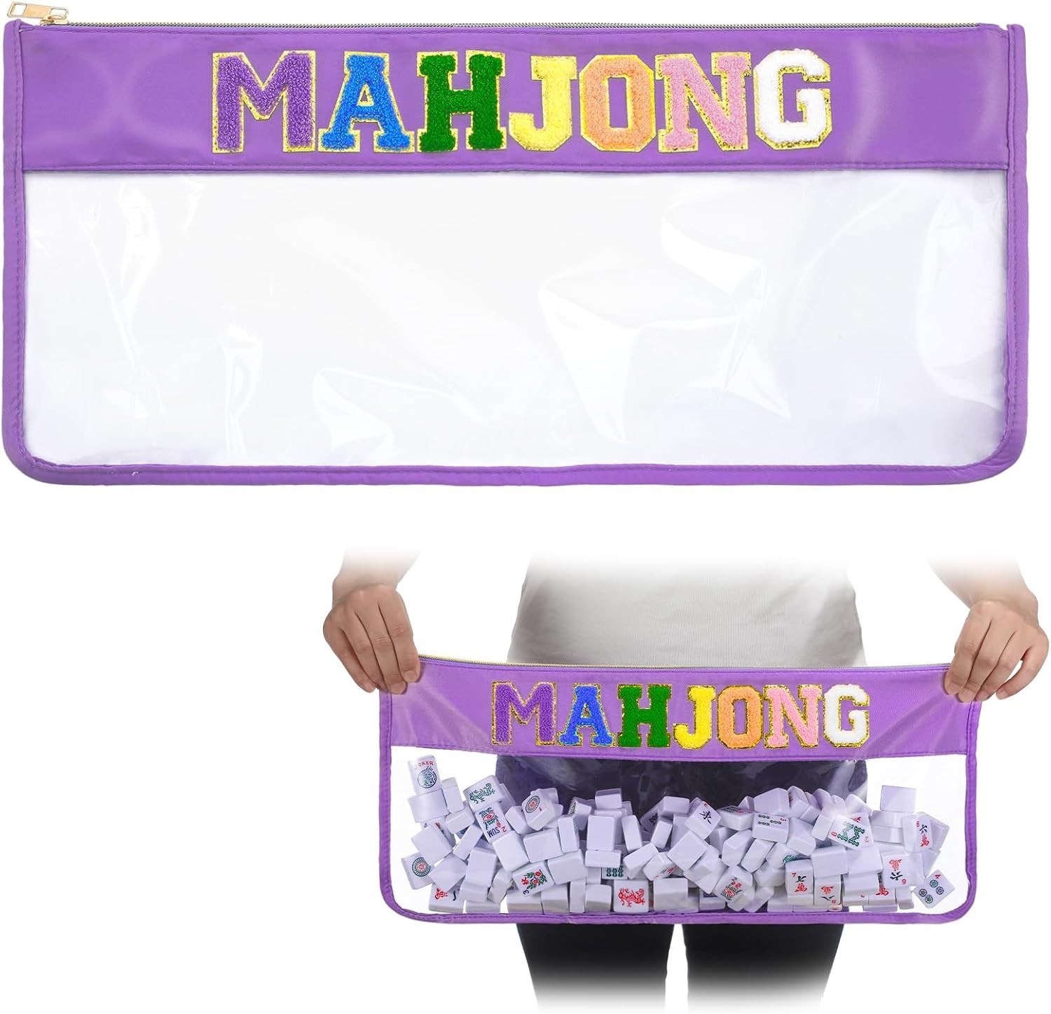 Durable Mahjong Storage Bag with Elegant Zipper – Perfect for Organizing Tiles