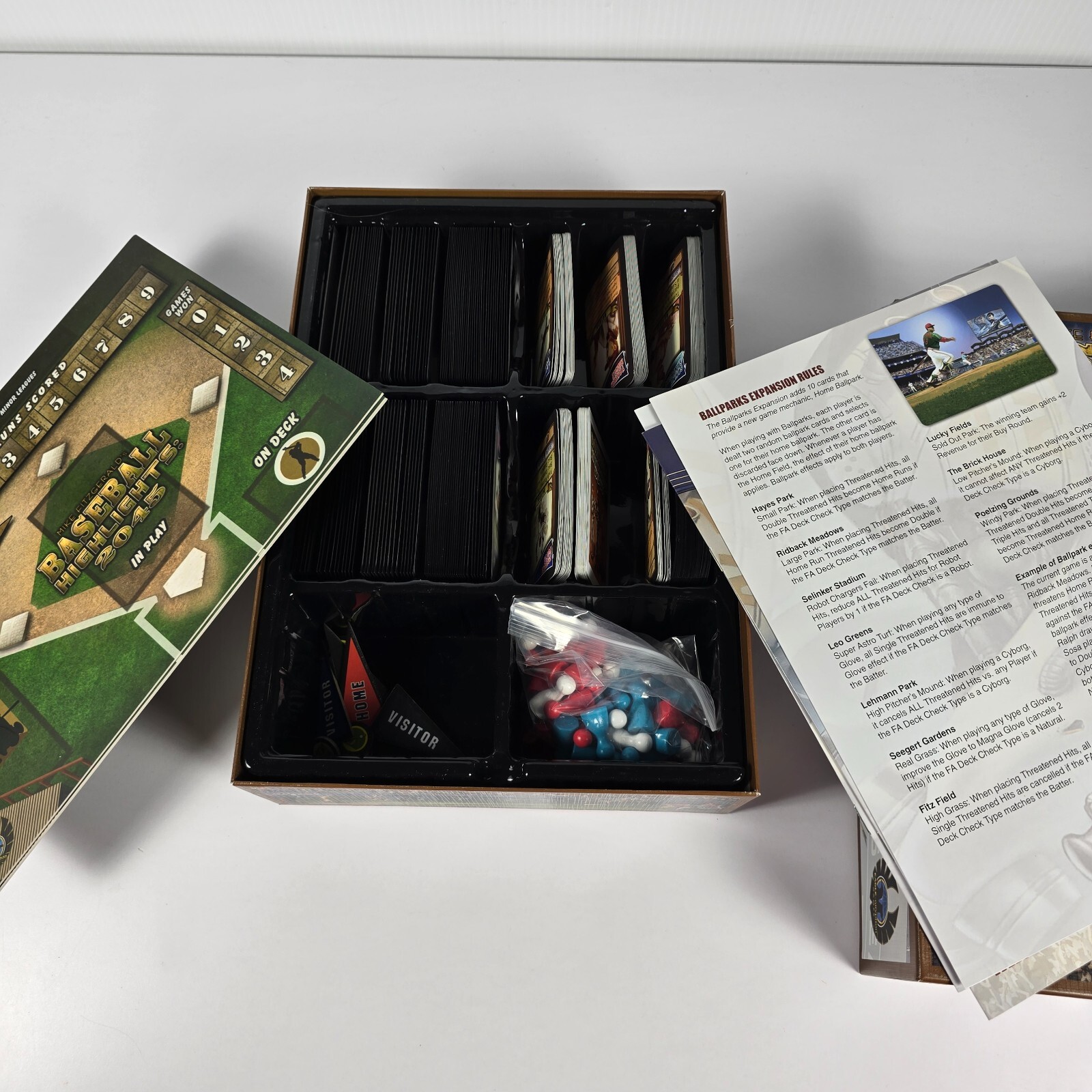 Baseball Highlights 2045 Board Game Complete With 5 Sealed Expansions Pre-owned