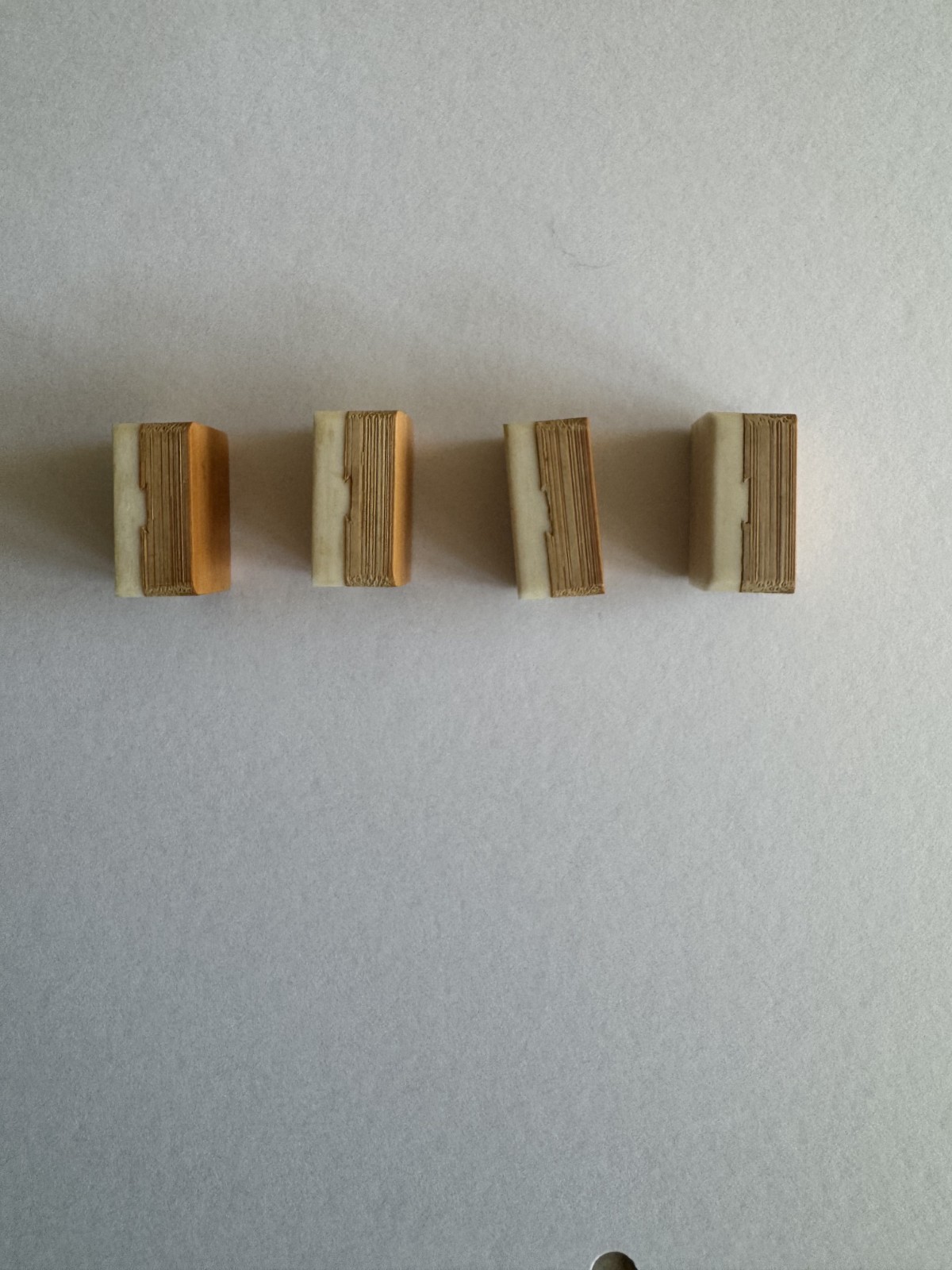 mahjong mahjongg mah jong mah jongg Bone Bamboo 4qty Blank Tiles