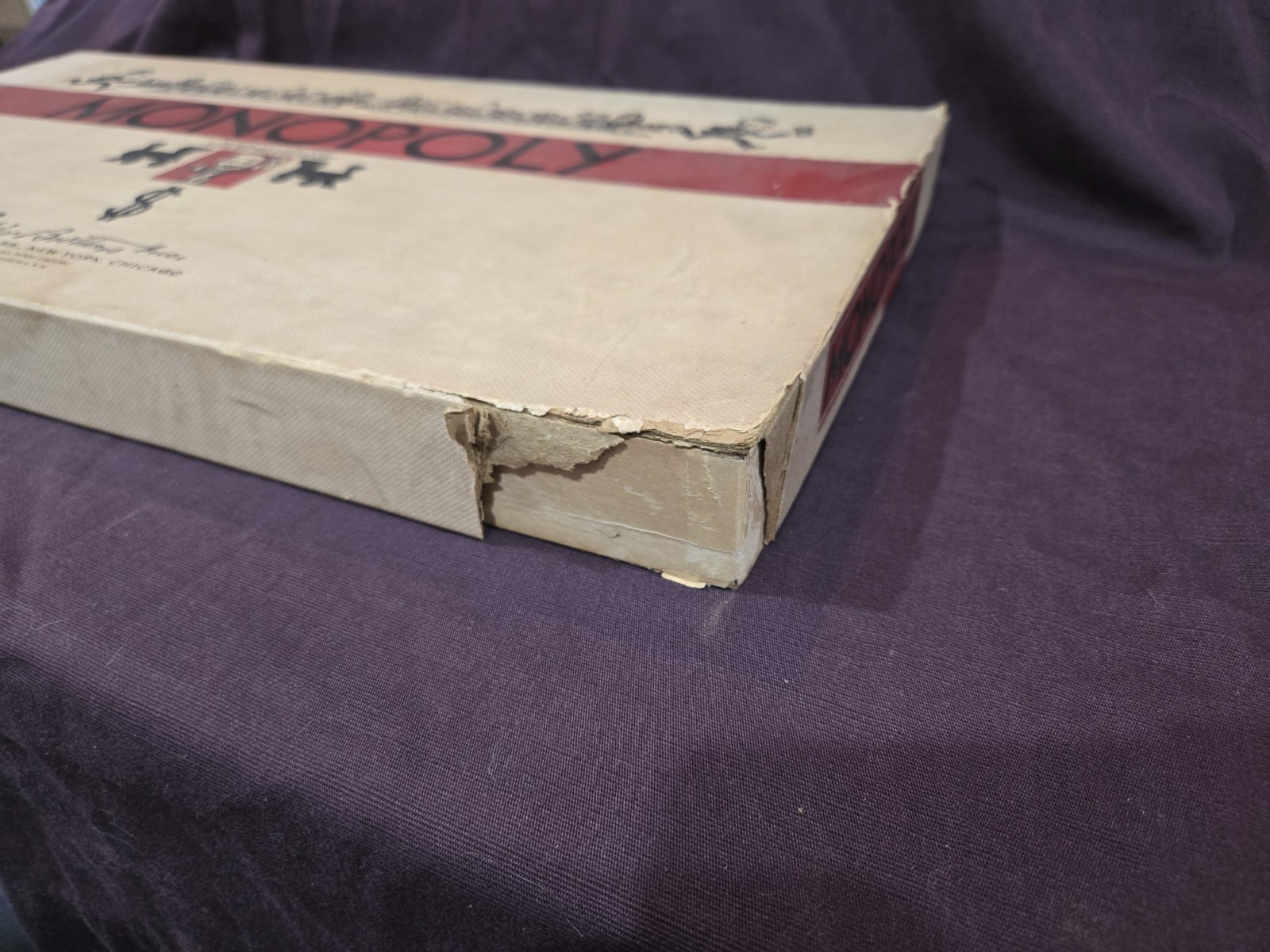 vintage 1950s monopoly board game parker brothers