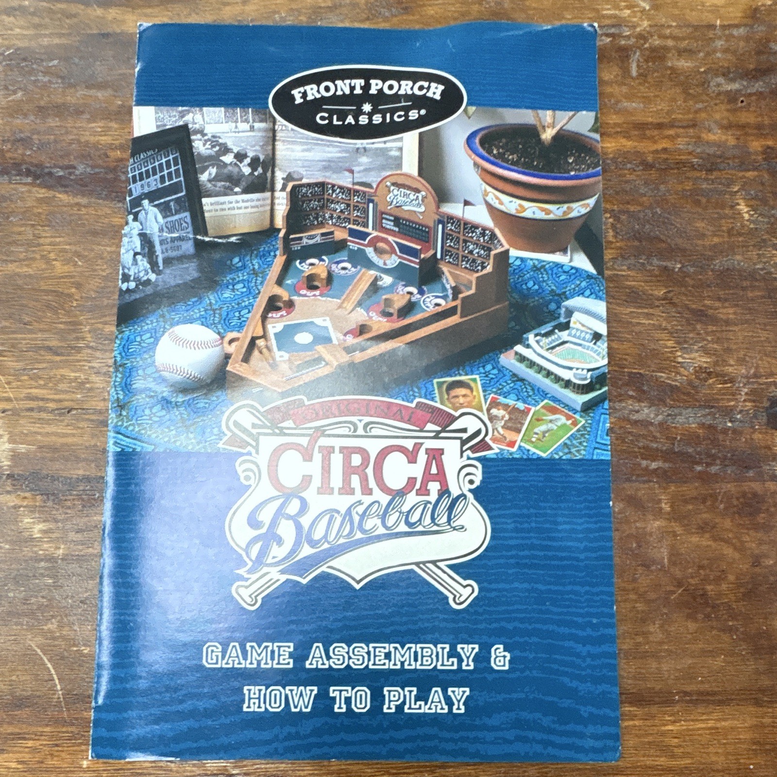 Front Porch Classics Original Circa Baseball Wooden Pinball-Style Game Cubs