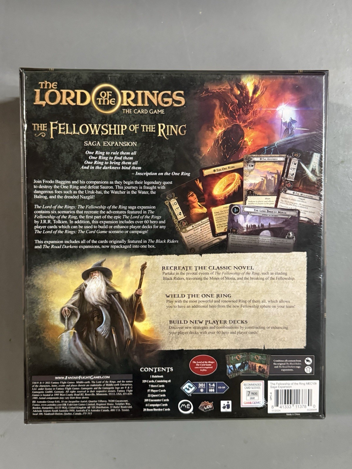 Lord of the Rings LCG Fellowship of the Ring Saga Expansion NEW Sealed FFG RARE