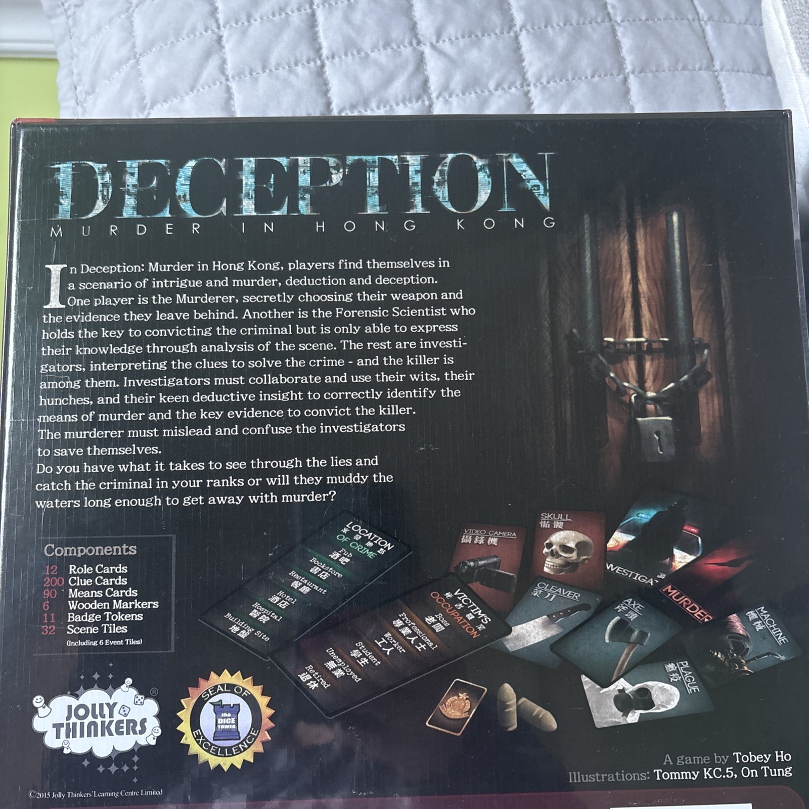 Deception Murder in Hong Kong New Mint + Sealed Board Game Grey Fox Games NEW