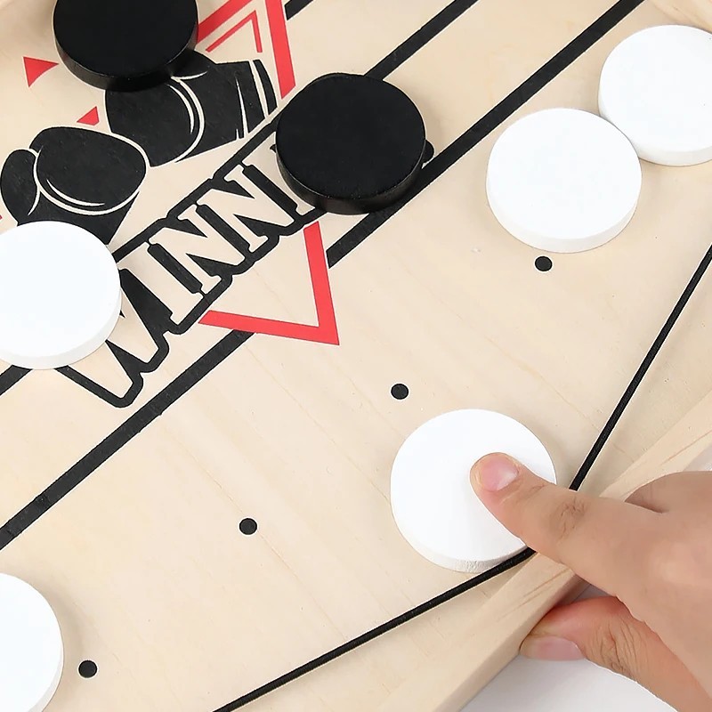 Fast Sling Puck Game Paced Desktop Winner PK Game Board Family Toys Child Gift