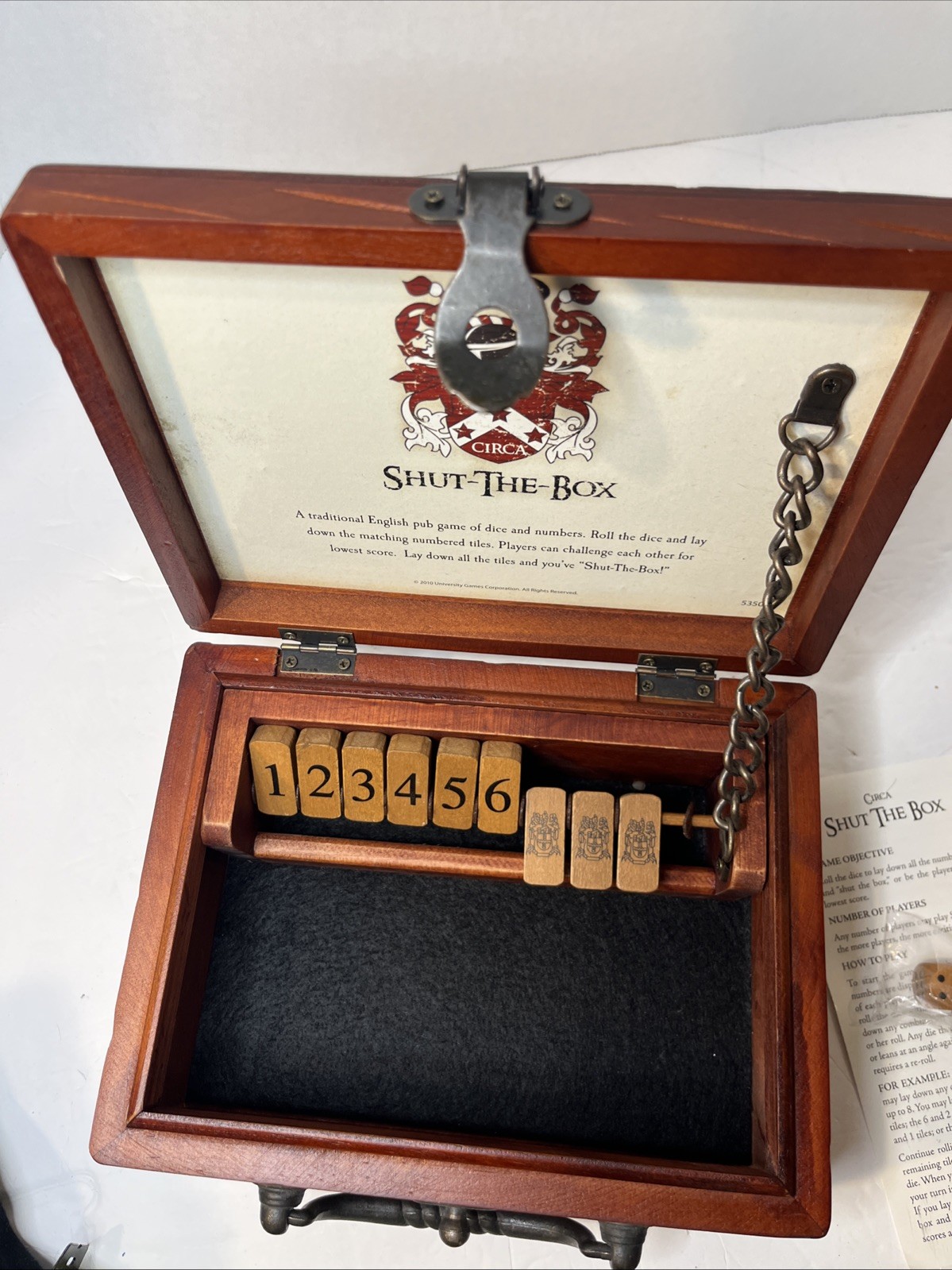 Shut The Box English Pub Game By Front Porch Classics