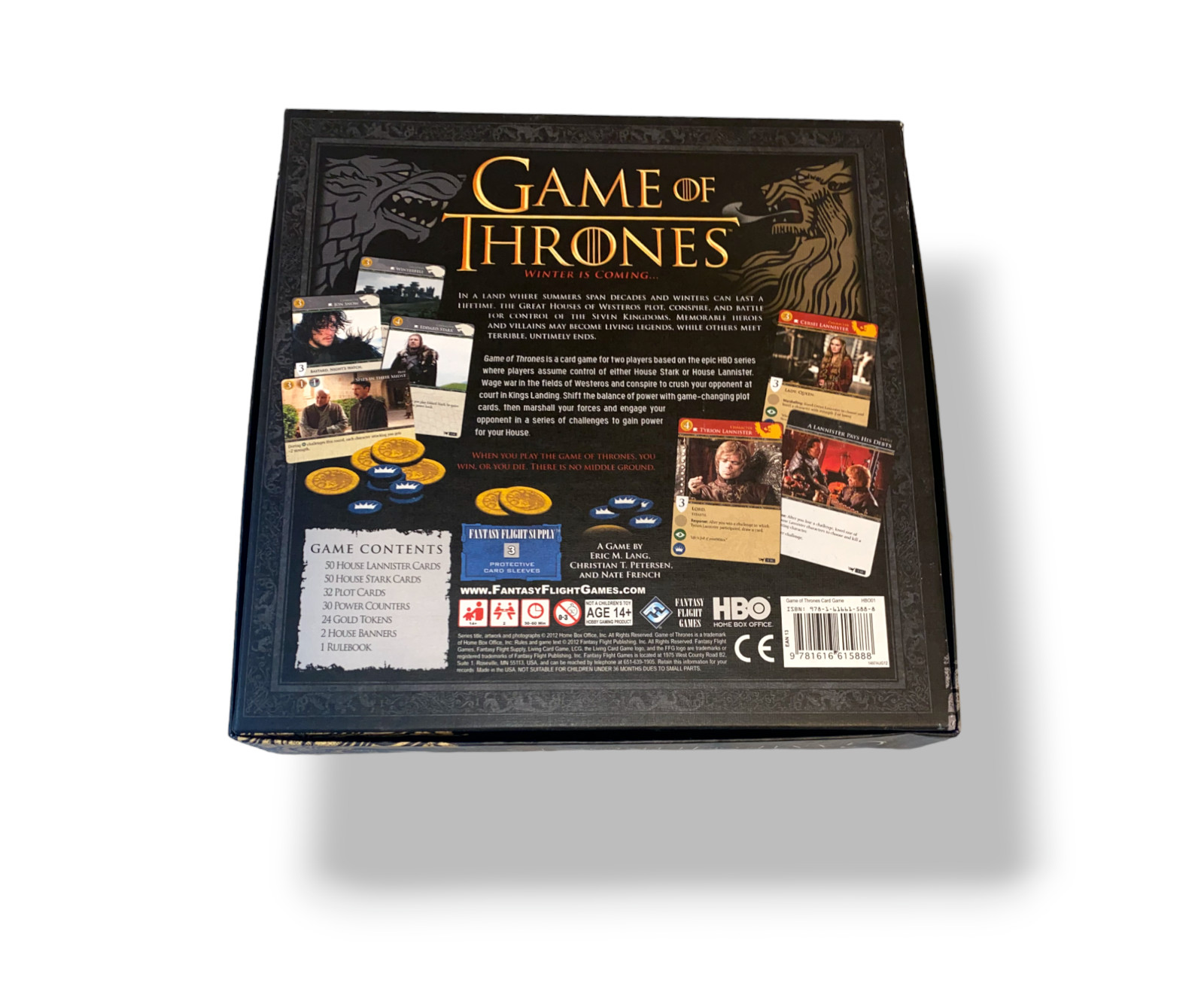 Game of Thrones NIB 2 player Card Board Game HBO Edition TV Series Complete 2012
