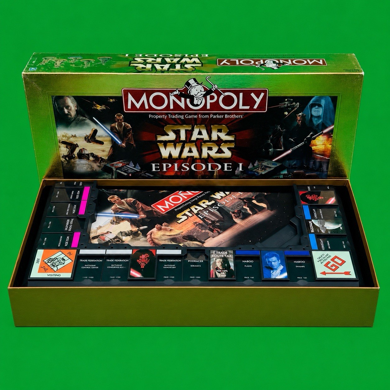 Star Wars Episode I Monopoly Collector Edition 3D Board Open Box / 100% Complete