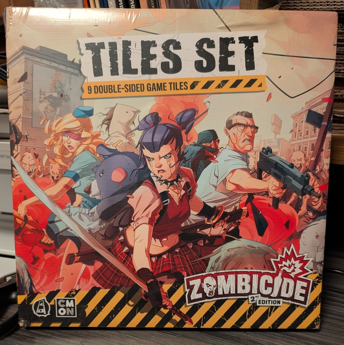 CMON Zombicide 2nd Edition Tiles Set 9 Double-Sided Game Tiles NEW
