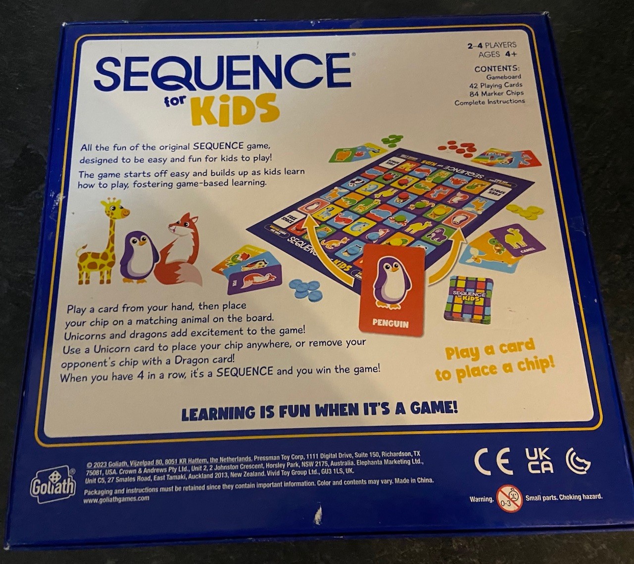 Goliath Sequence for Kids Award Winning Board Game No Reading Required