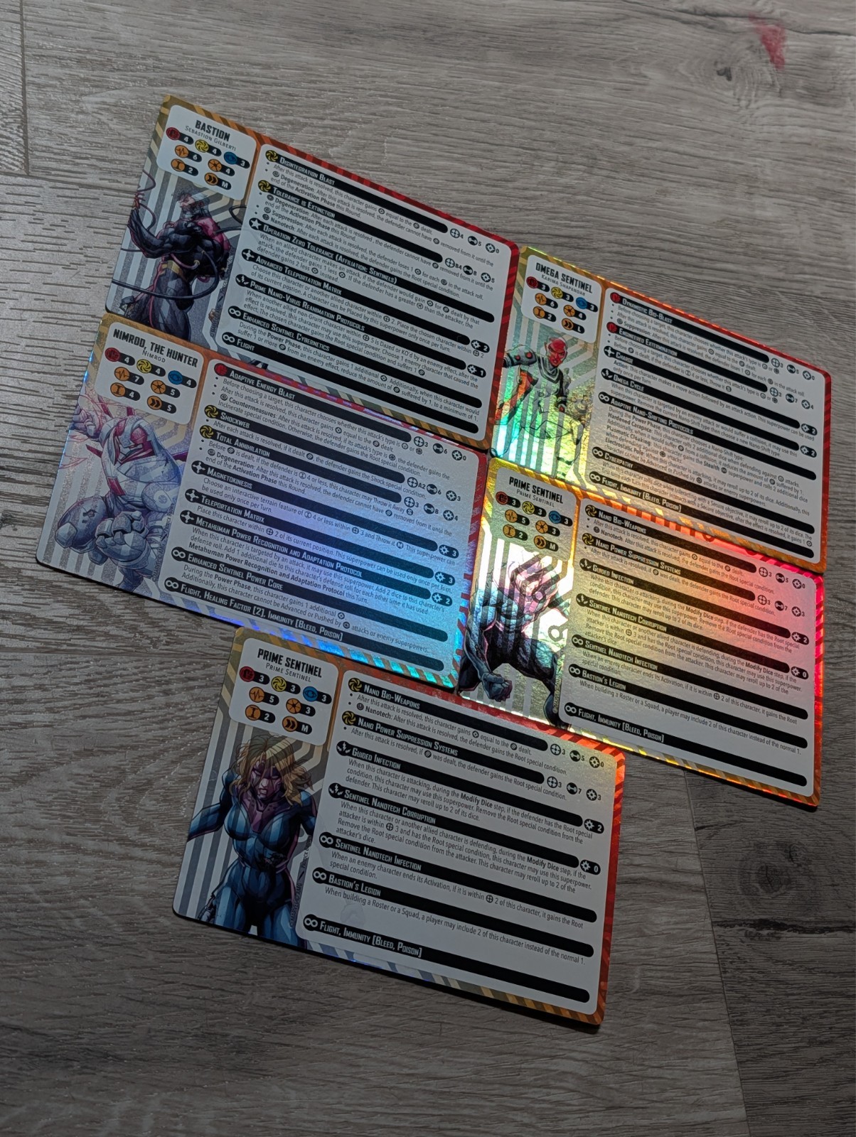 Marvel: Crisis Protocol – Bastion, Nimrod & Omega Sentinel Retailer Promo Cards