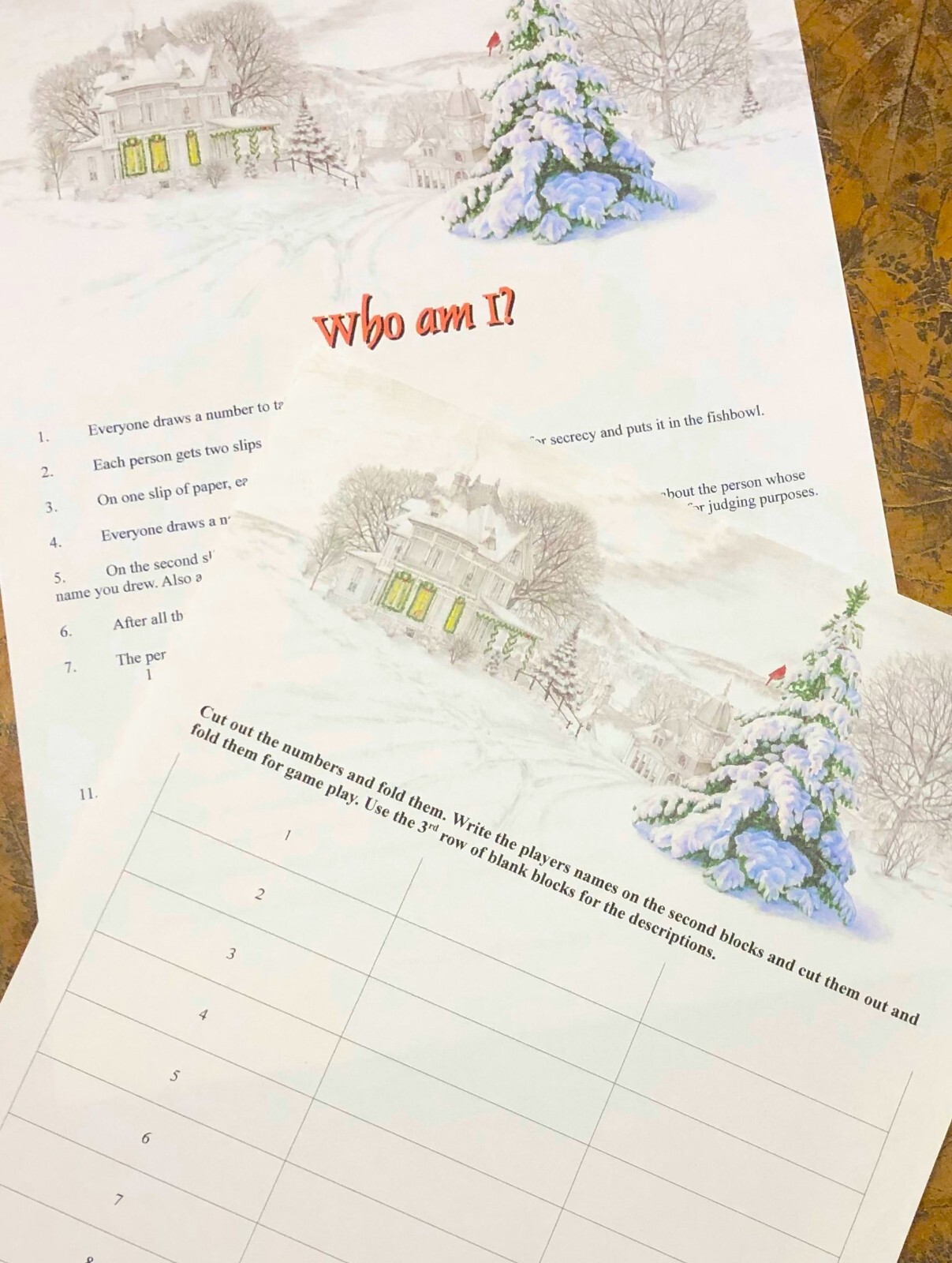 “WHO AM I?” Interactive Party Game – Adults Kids Children