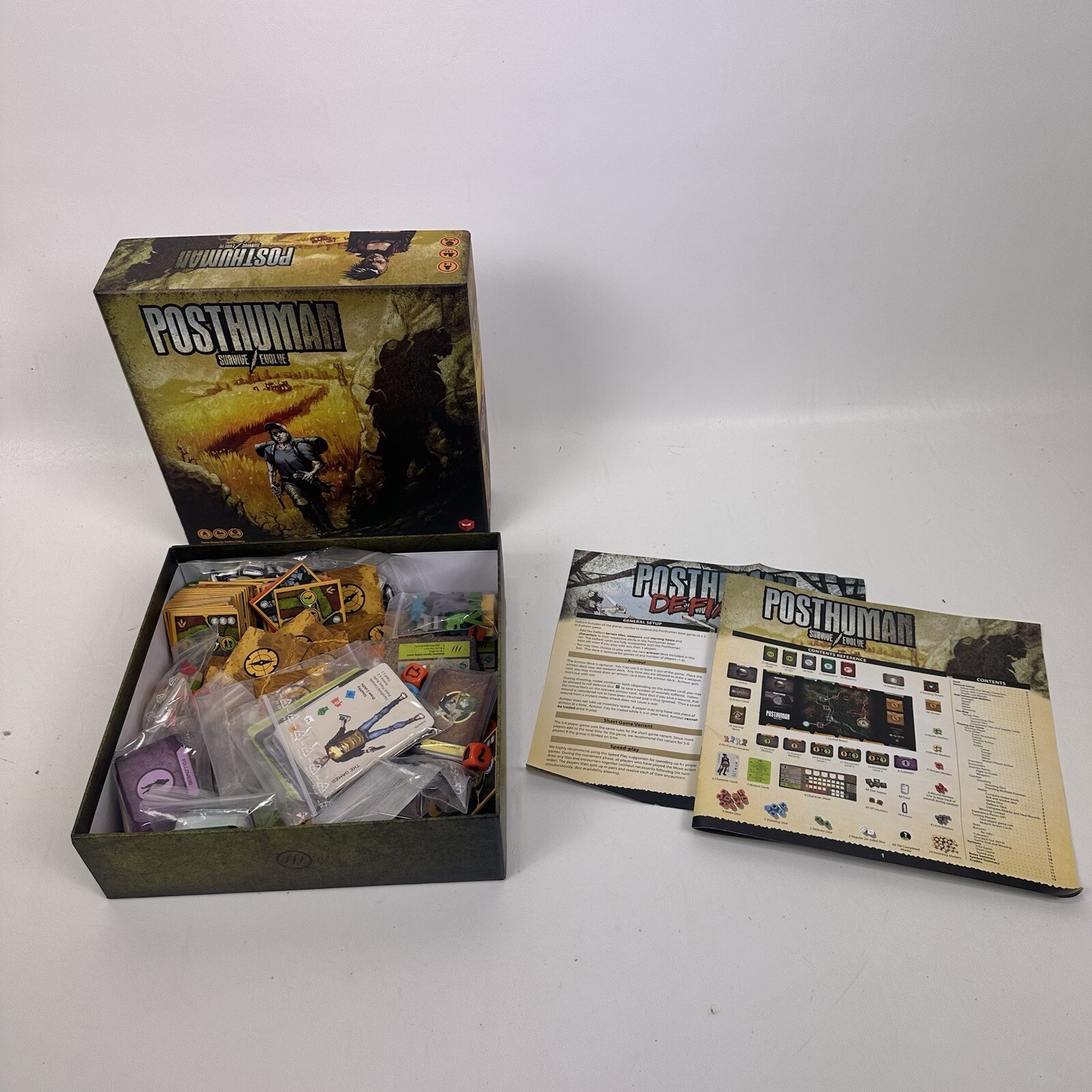 Posthuman Survive Evolve Board Game Mighty Box