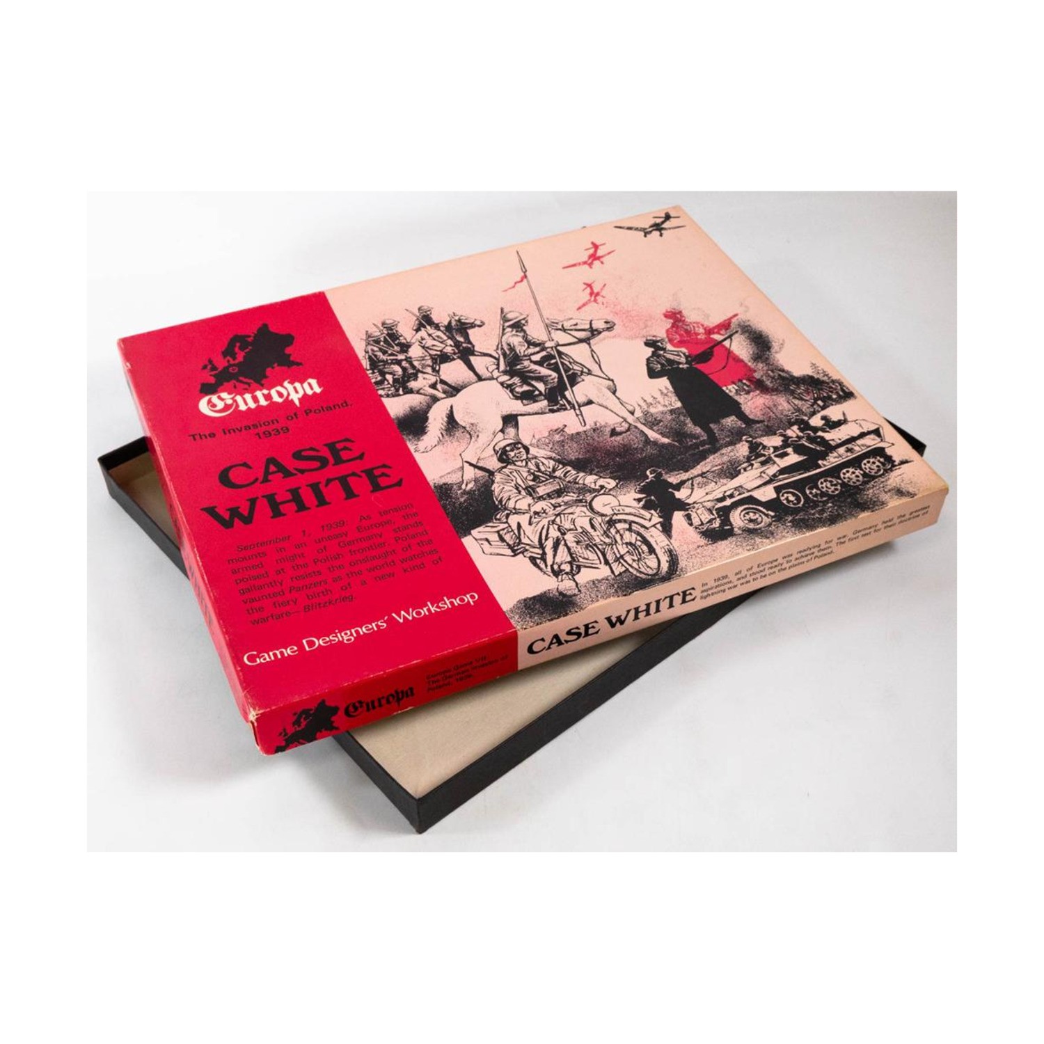 GDW Europa Case White (1st Ed, Pink and Red Box) – Box Only! VG