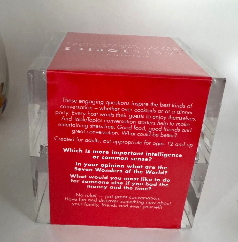 Dinner w Friends Table Topics Original Edition Game NIS Conversation Starter
