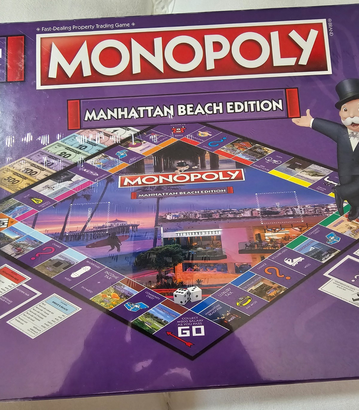 Manhattan Beach Monopoly Board Game Family Game Night Regional Fun NEW Sealed