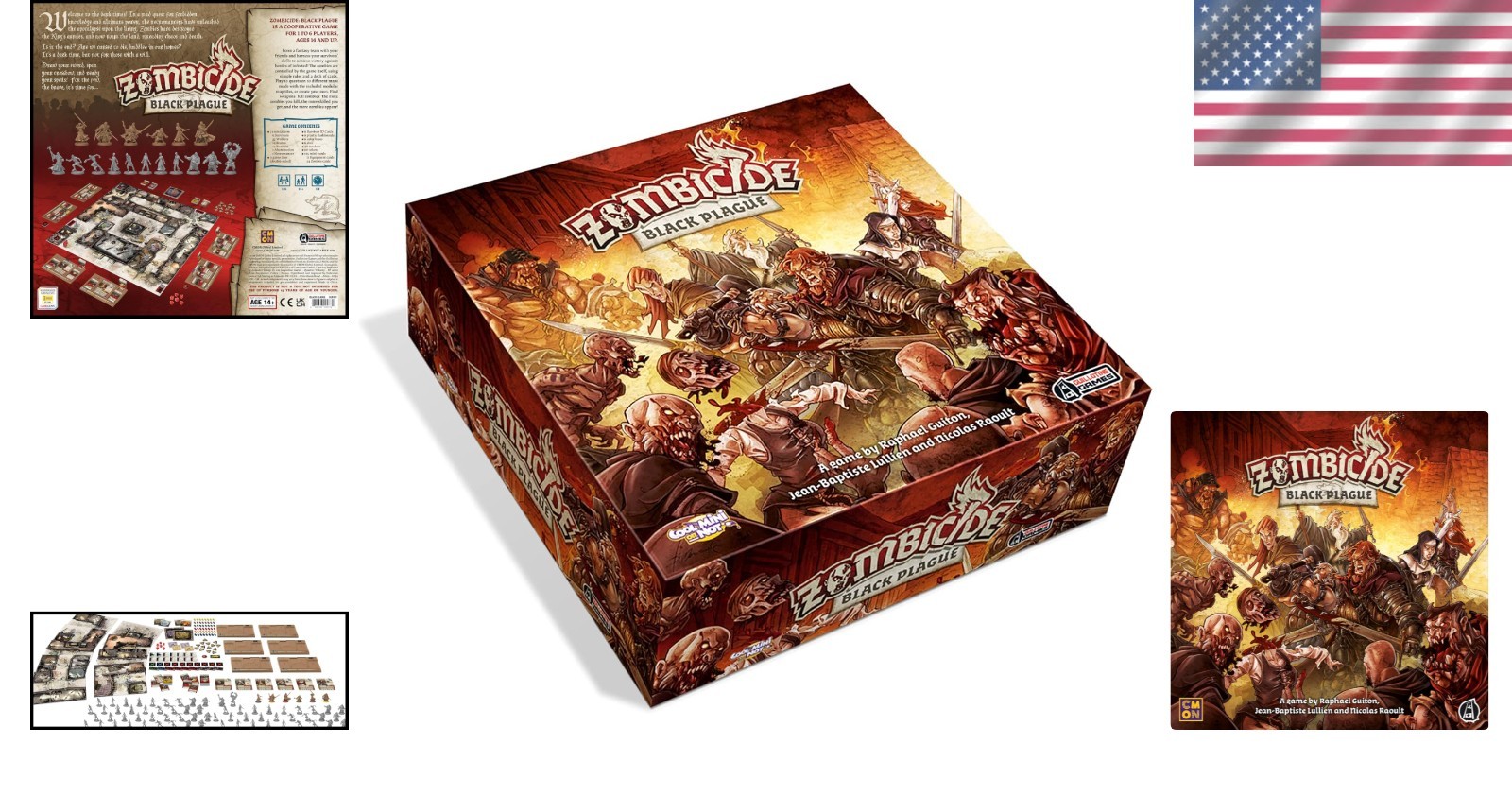 Zombicide Black Plague: Medieval Fantasy Zombie Board Game