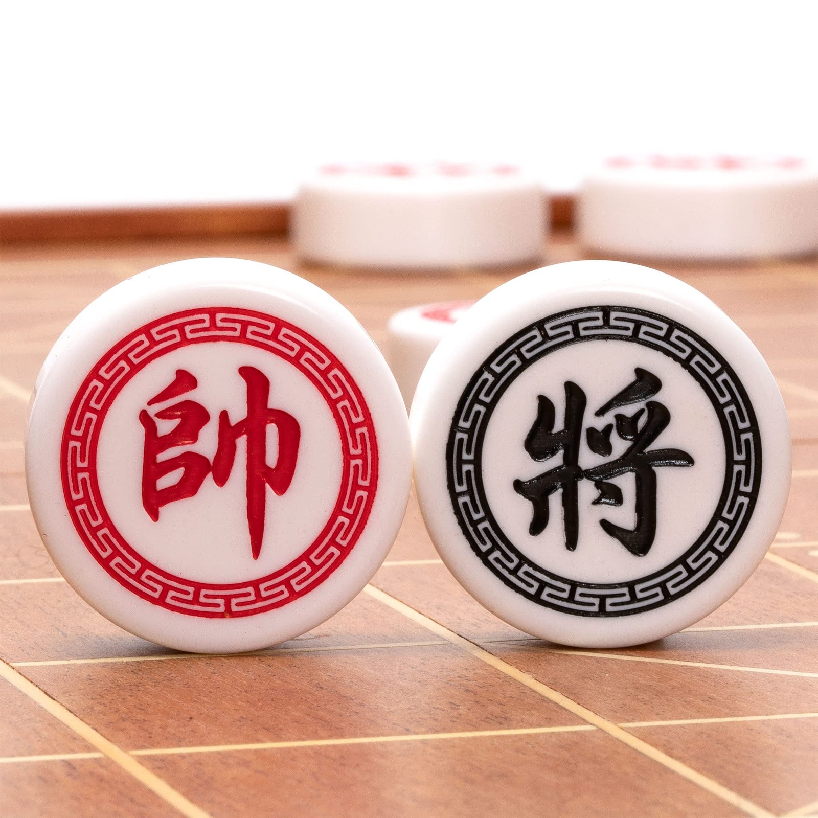 Yellow Mountain Imports Chinese Chess (Xiangqi) Set with Folding Rosewood Veneer