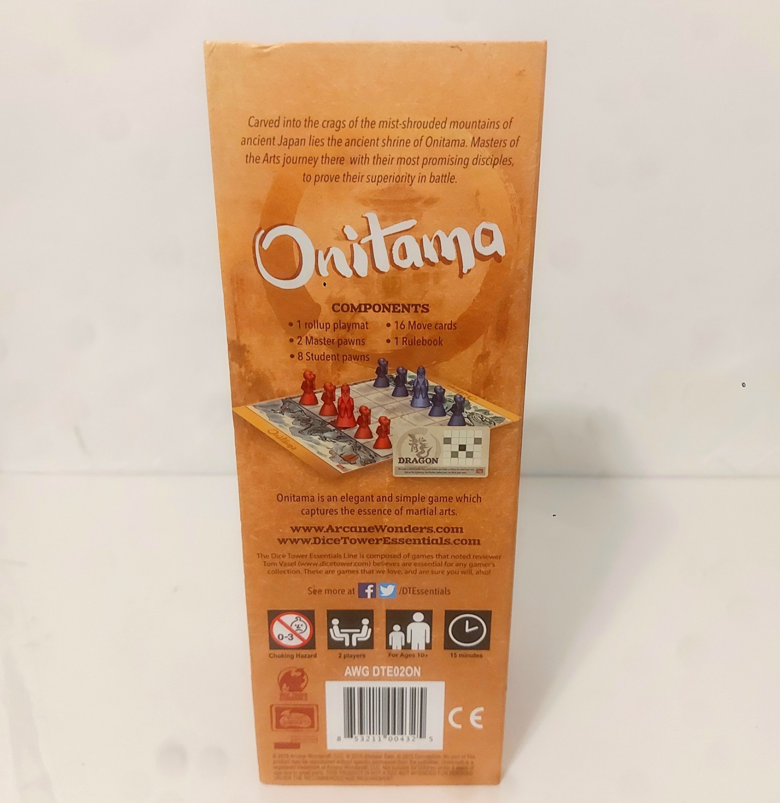 Onitama Board Game Of Martial Tactics Arcane Wonders Strategy Game 100% Complete