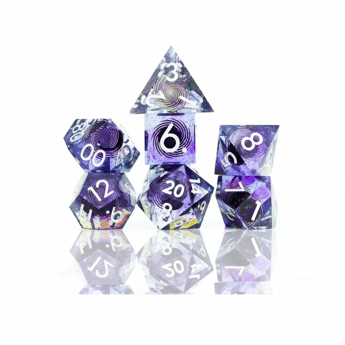 Sirius Dice Poly Set – Sharp Midnight (7)