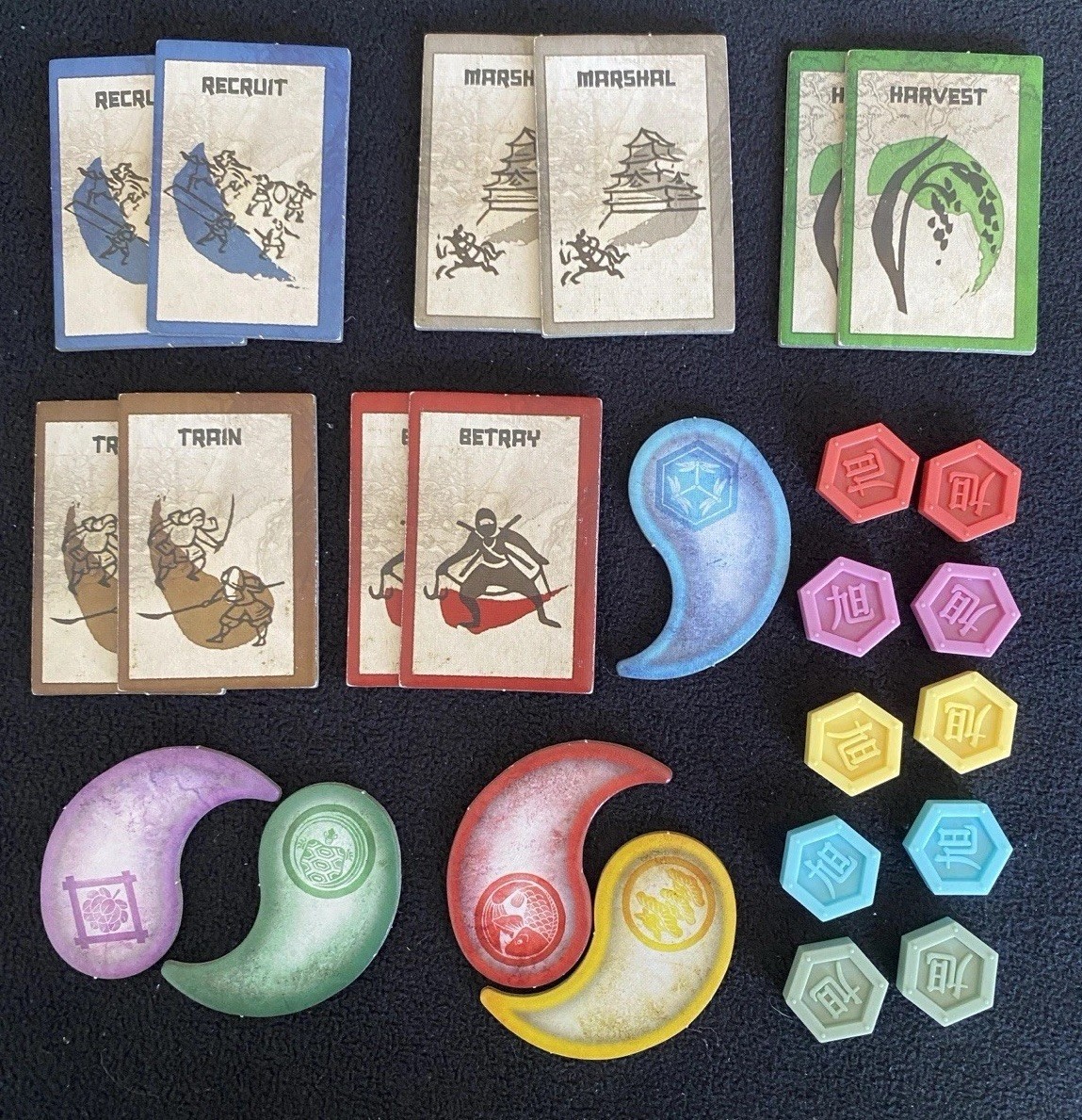 RISING SUN Board Game 2019 Feudal Japan War Strategy CMON Guillotine Games
