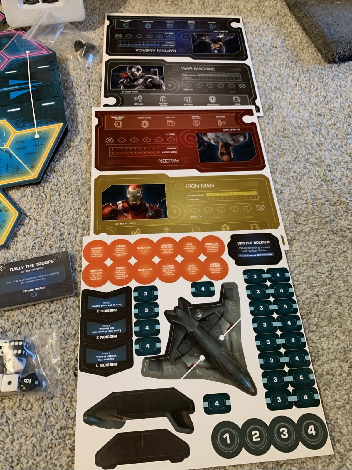 Risk Captain America Civil War Board Game Marvel Hasbro Avengers 2016