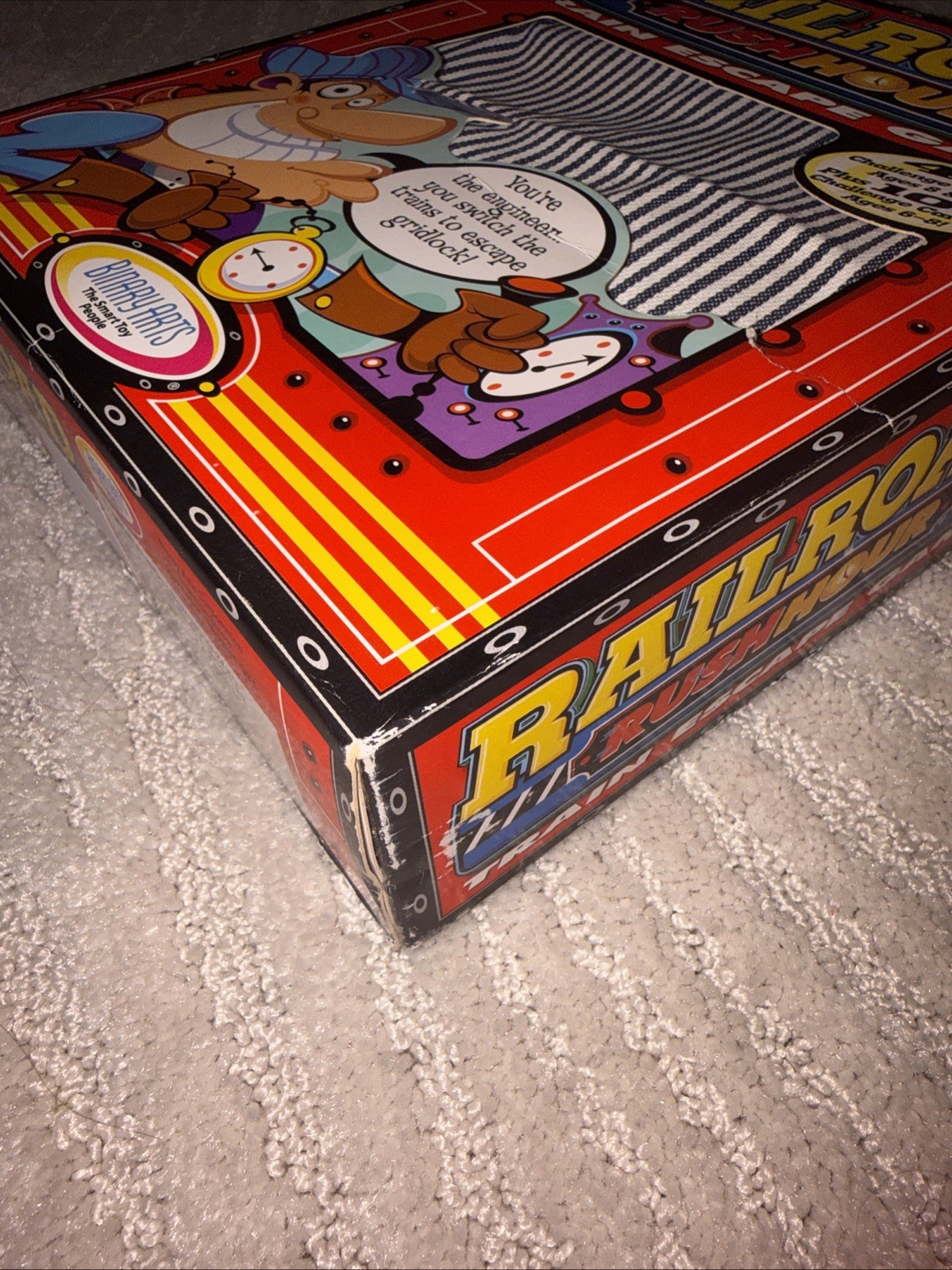 Vintage Railroad Rush Hour Game Binary Arts 1998 Train Escape Logic Puzzle Vtg