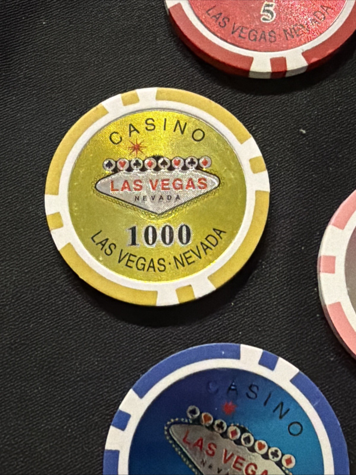 Vintage Las Vegas Nevada Casino chips High Dollar As 8 Pieces As Pictured 😎