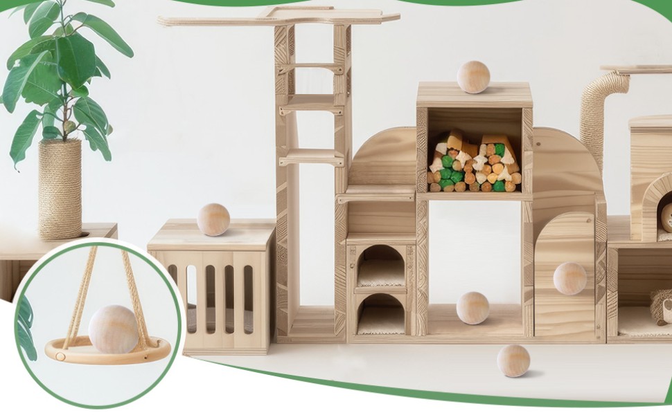 5x Hardwood Balls Solid Natural Beech Wood Balls Making